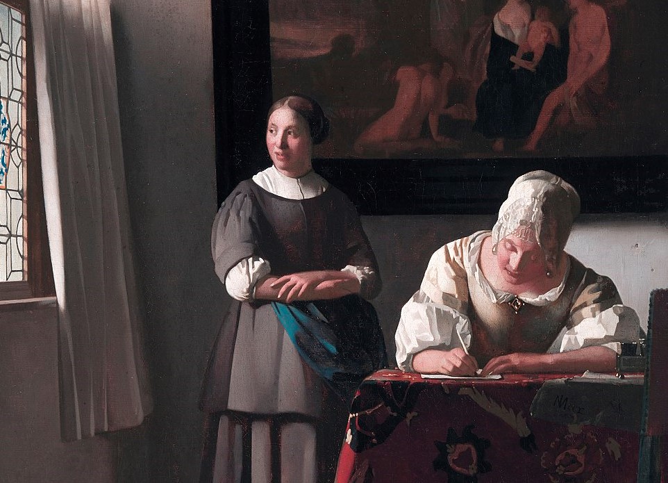 Woman_writing_a_letter,_with_her_maid,_by_Johannes_Vermeer (2)